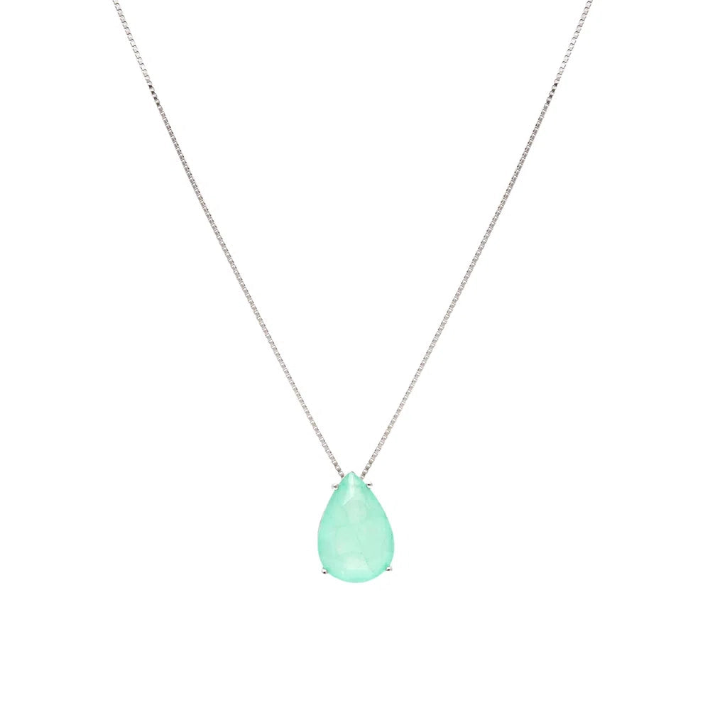Bright Colombian Emerald Fusion with Pearl - Scapular Necklace