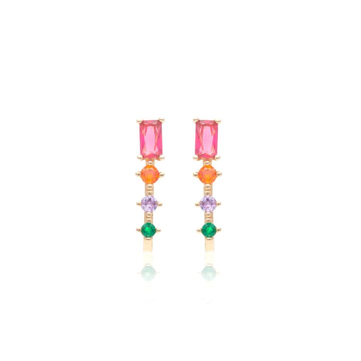 Bright Ear Hook Earrings, 18k Gold Filled