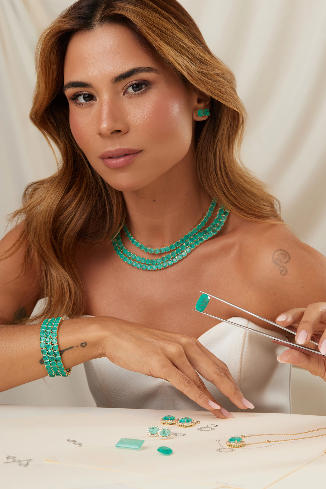 Bright Square Paraiba Tourmaline Fusion Stud Earrings 8x8mm, 18k Gold Filled