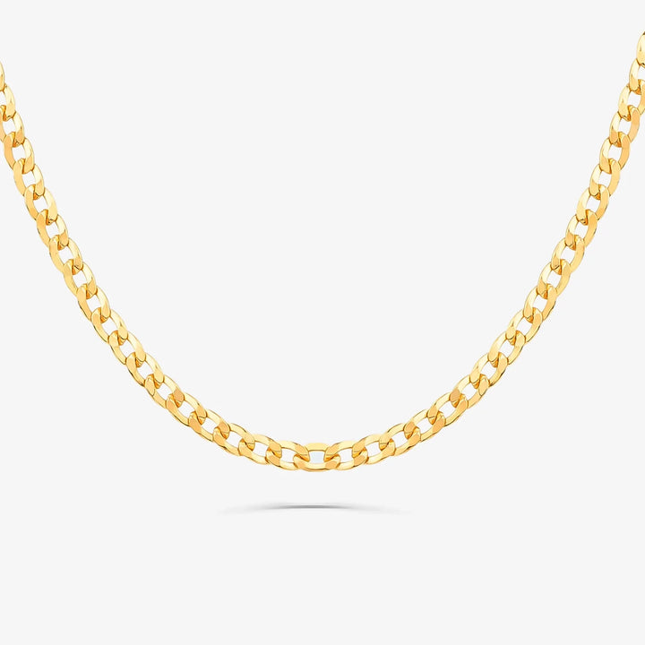 Bright Modern Classic Link Necklace, 18k Gold Plated