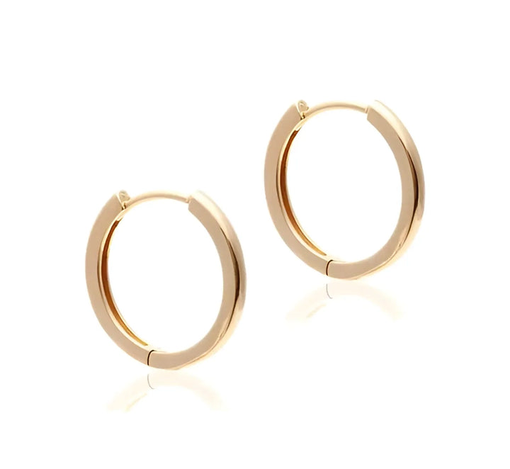 Bright Modern Turquoise Crystal Hoops Earrings, 18k Gold Filled