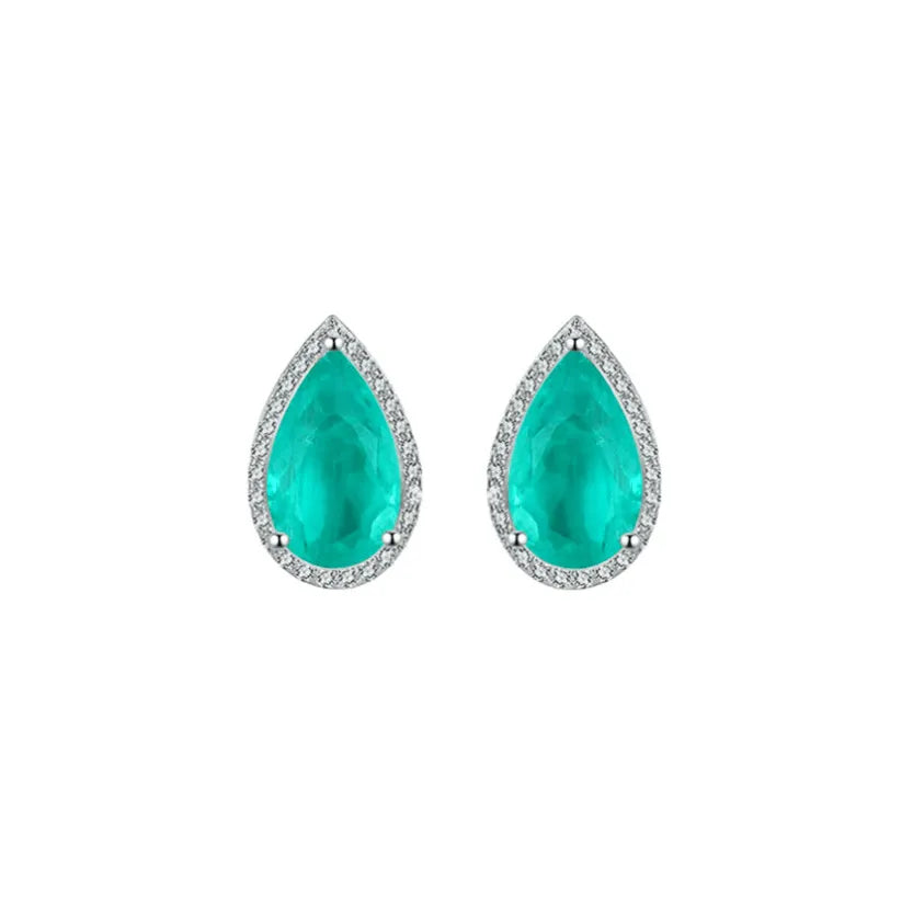 Bright Tear Drop Paraiba Fusion, 925 Sterling Silver