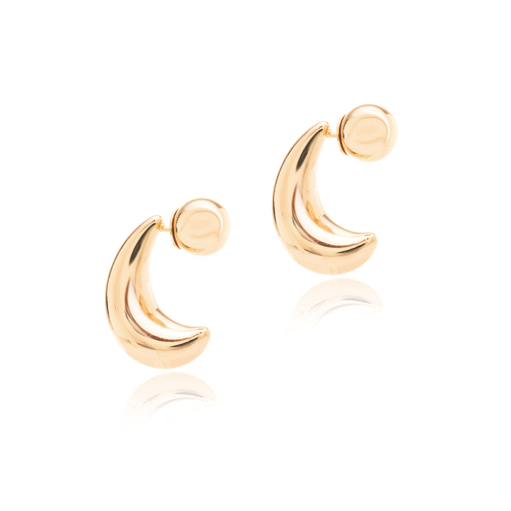 Classic Open Hoops Earrings 25mm, 18k Gold Plated