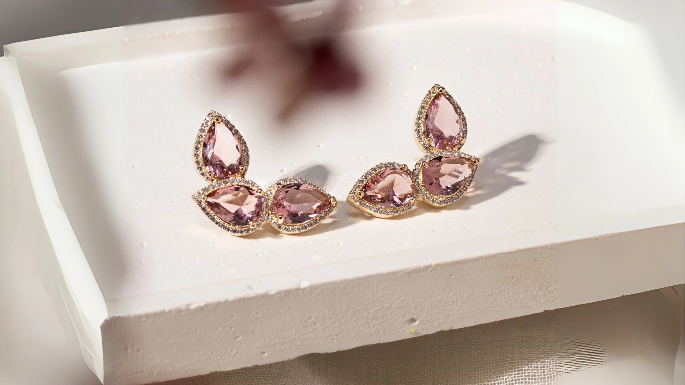 Rhodolite beautiful earrings