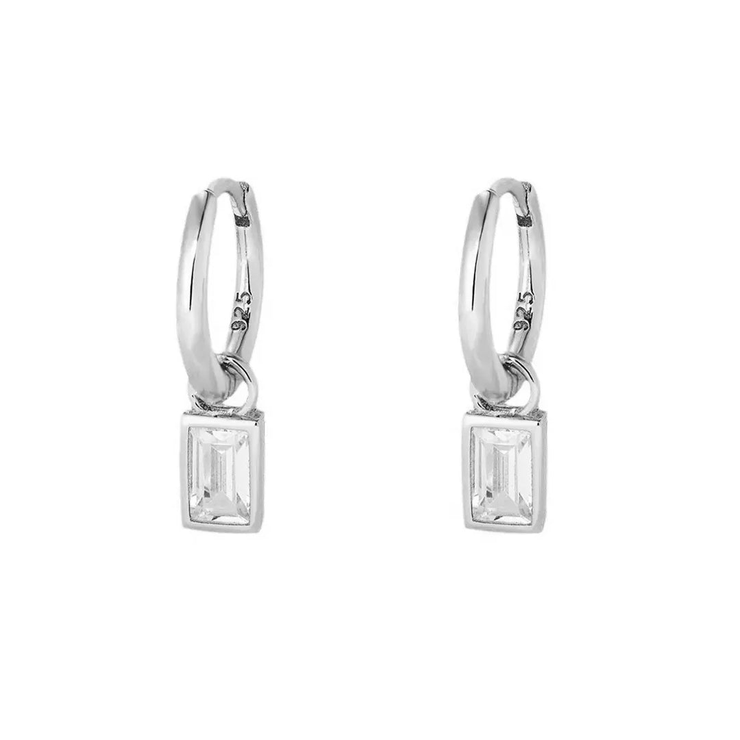 Minimalist Plain Huggie Earrings, 925 Sterling Silver & Gold Plated