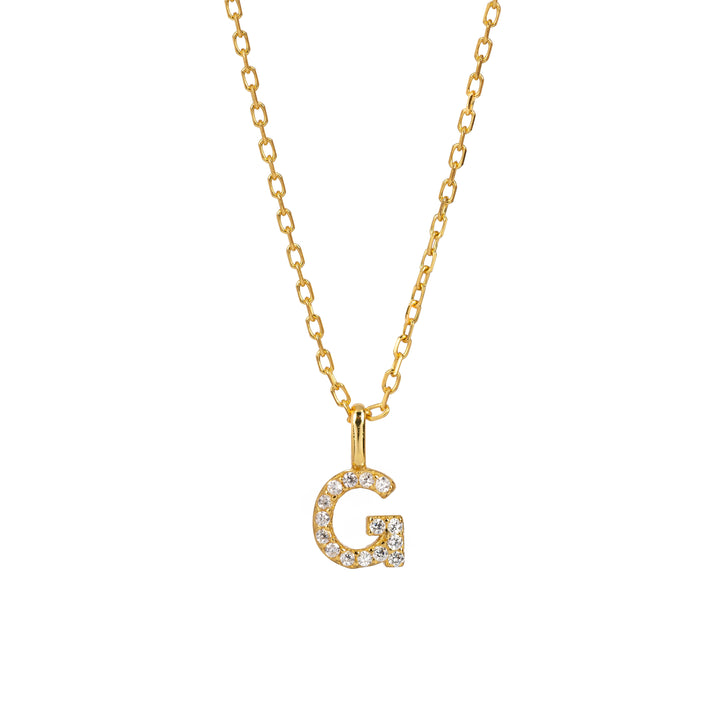 Minimalist Letter Pendant Necklace, 925 Sterling Silver