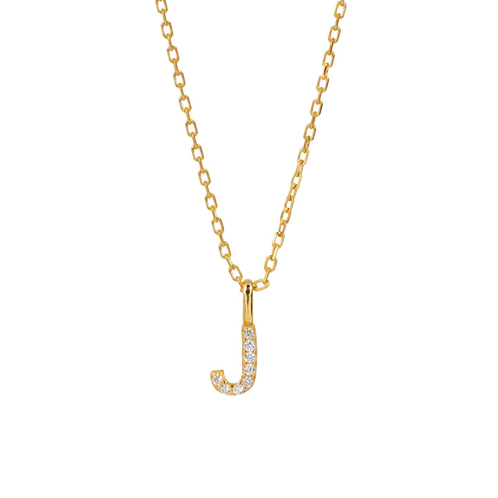 Minimalist Letter Pendant Necklace, 925 Sterling Silver