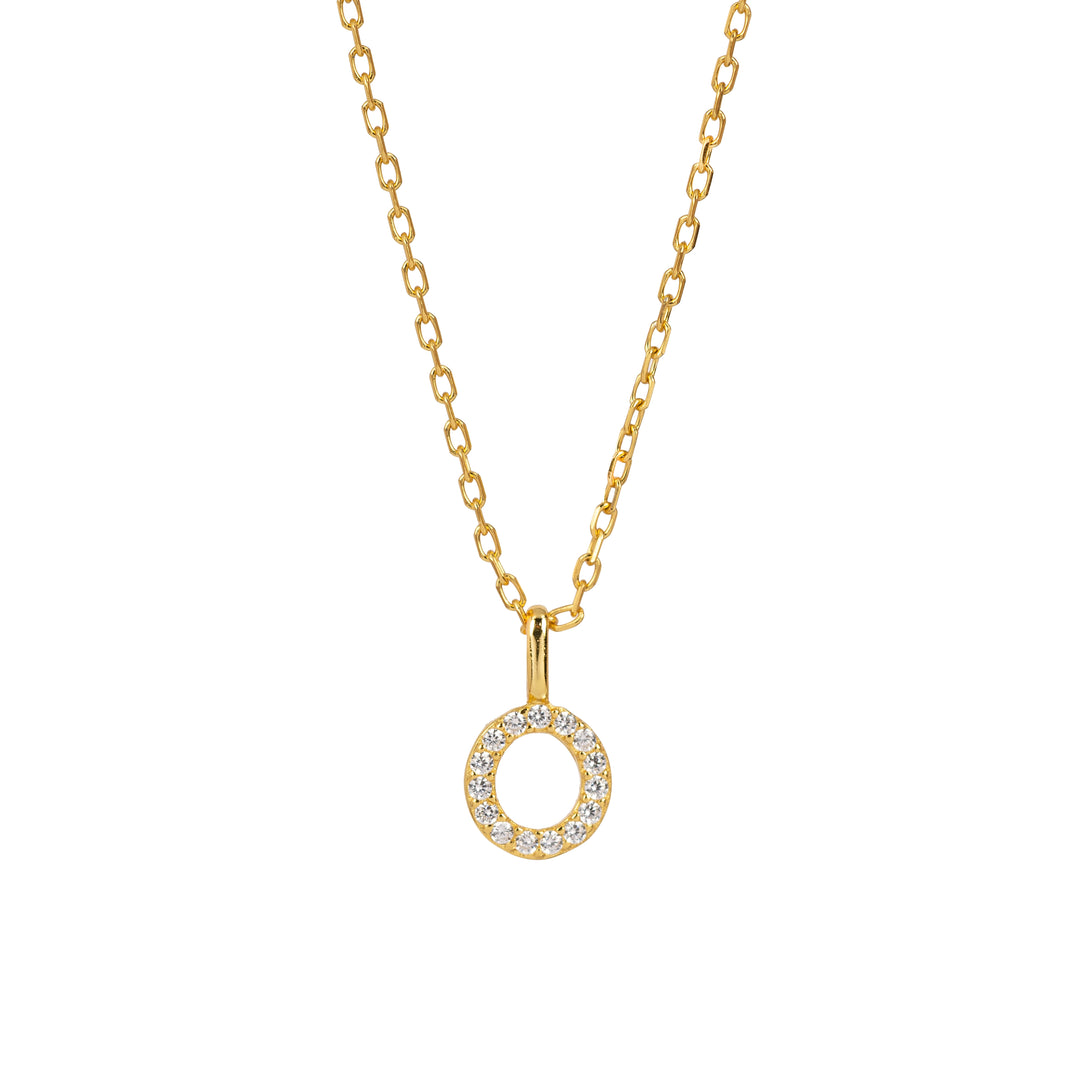 Minimalist Letter Pendant Necklace, 925 Sterling Silver