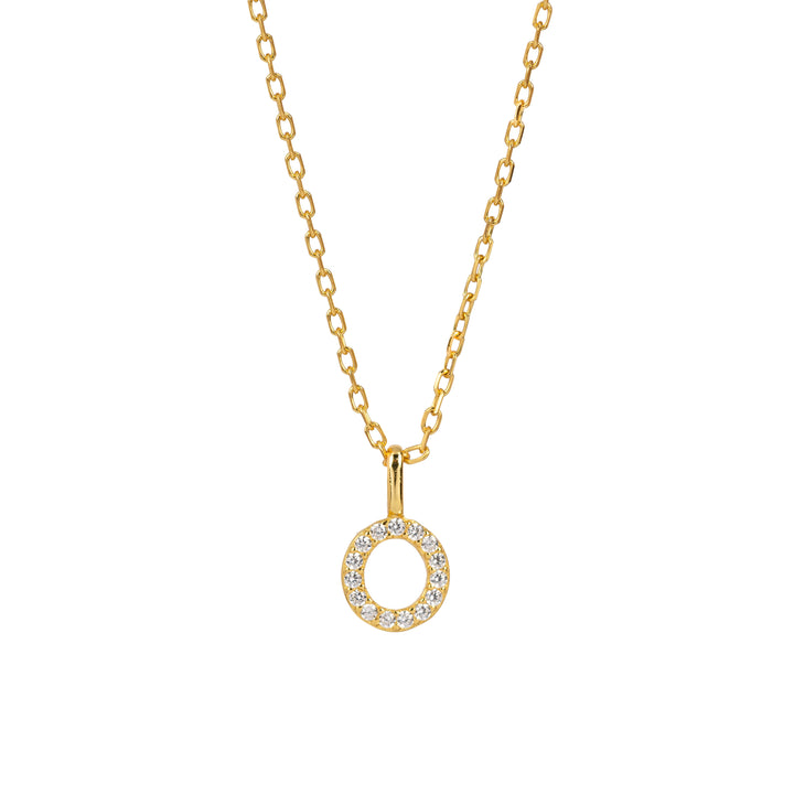 Minimalist Letter Pendant Necklace, 925 Sterling Silver