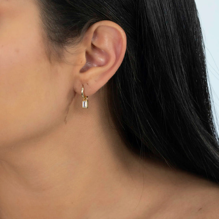 Minimalist Plain Huggie Earrings, 925 Sterling Silver & Gold Plated