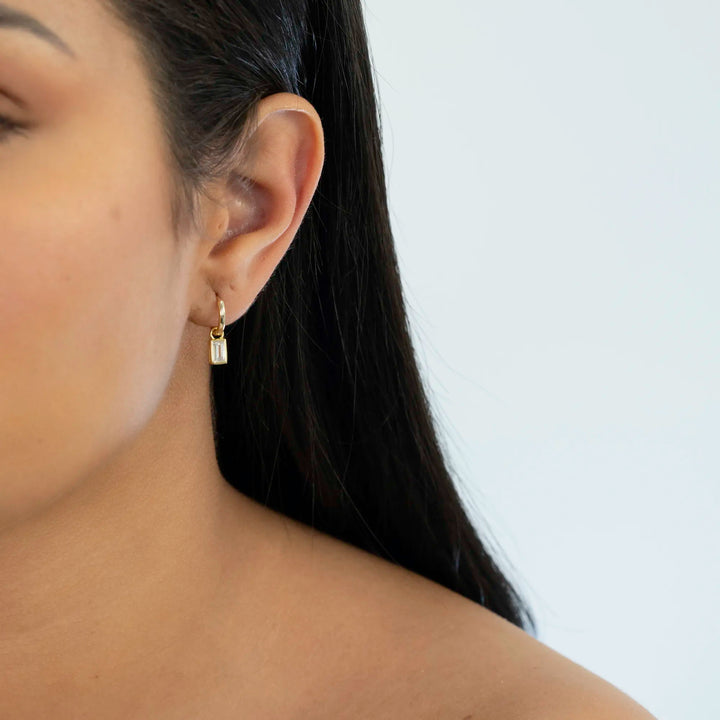 Minimalist Plain Huggie Earrings, 925 Sterling Silver & Gold Plated