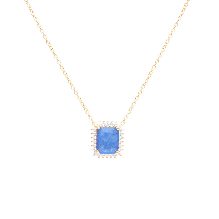 Ariana Tanzanite Fusion Necklace, 18k Gold Filled