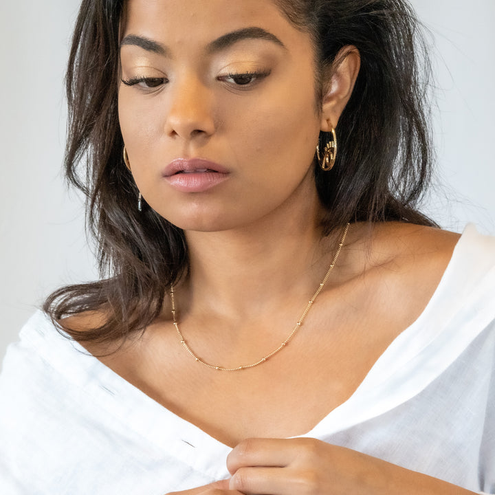 Eye Hoops and Hamsa Hand Pendant Earrings, 18k Gold Filled